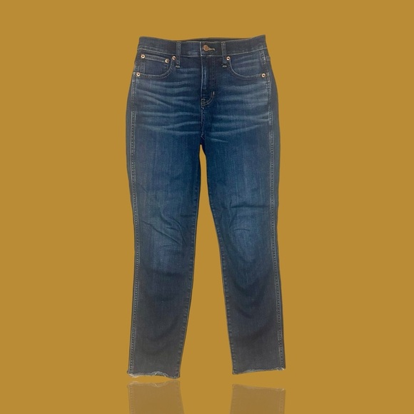 J. Crew ‘9” Vintage Slim Straight Leg Jeans’ in Dark Wash Size 25 Style #BA616 - Picture 1 of 16